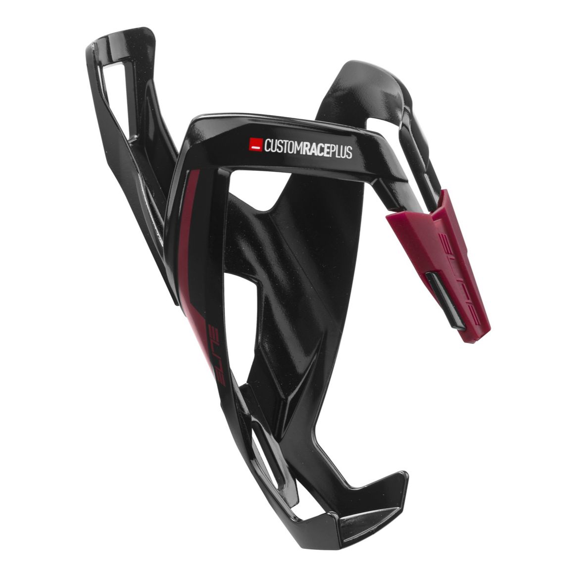 Portaborraccia Elite Custom Race Plus - Nero lucido bordeaux - A