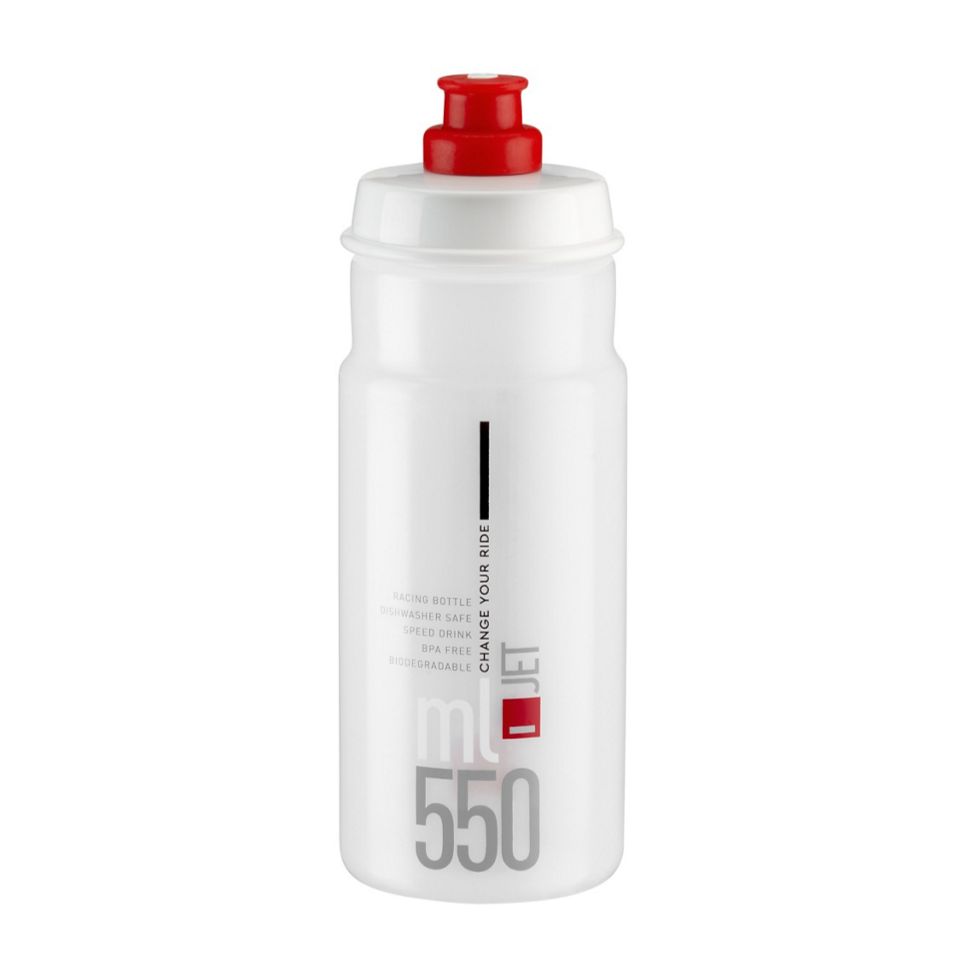 Borraccia Elite Jet Logo 550ml - Trasparente rosso - N