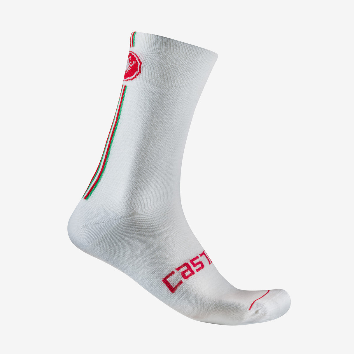 Calze Castelli Racing Stripe 18 - Bianco - C