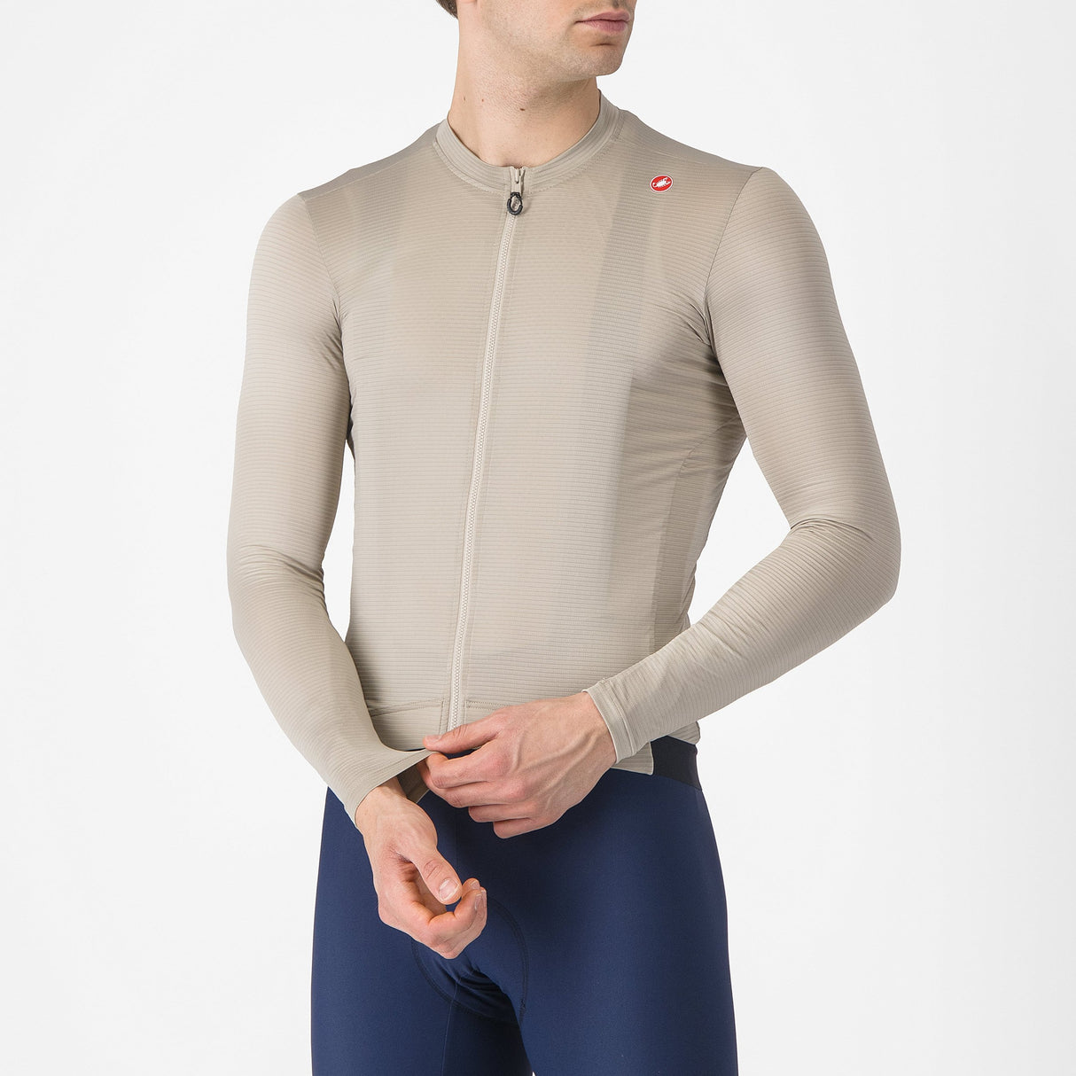 Maglia maniche lunghe Castelli Espresso - Beige - M