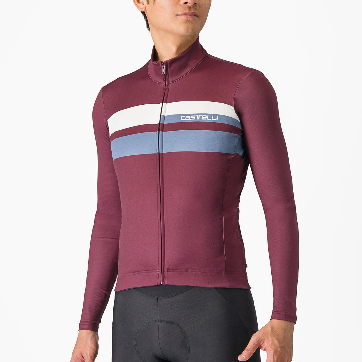Maglia maniche lunghe Castelli Lineare - Bordeaux - Q