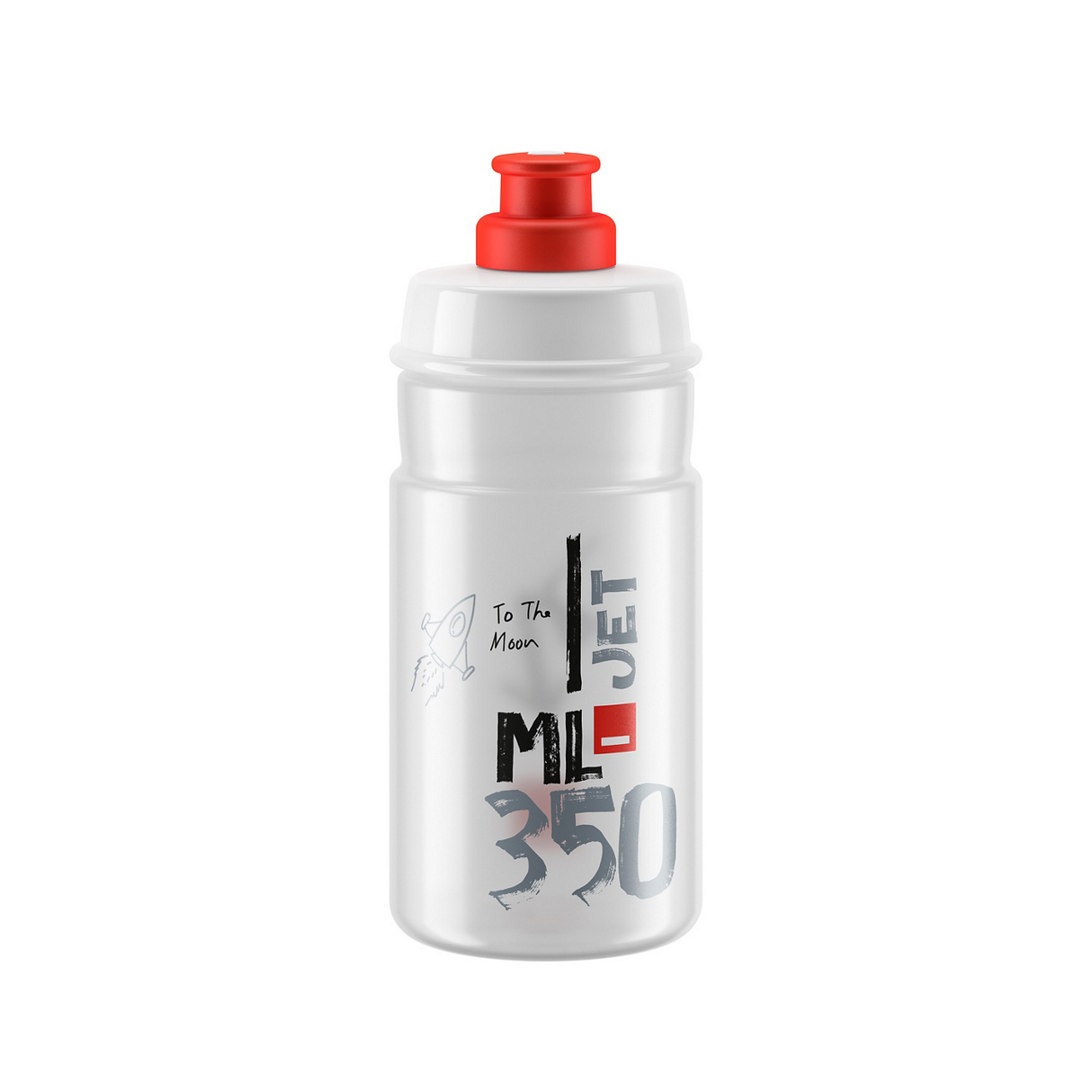 Borraccia Elite Jet Logo 350ml - Trasparente rosso - G