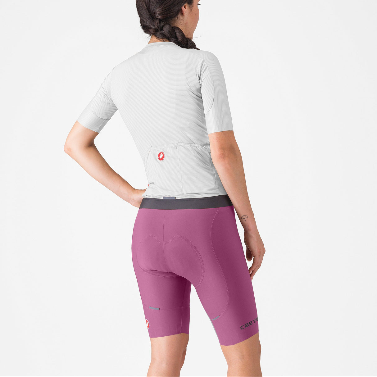 Pantaloncini donna Castelli Espresso DT - Viola - L