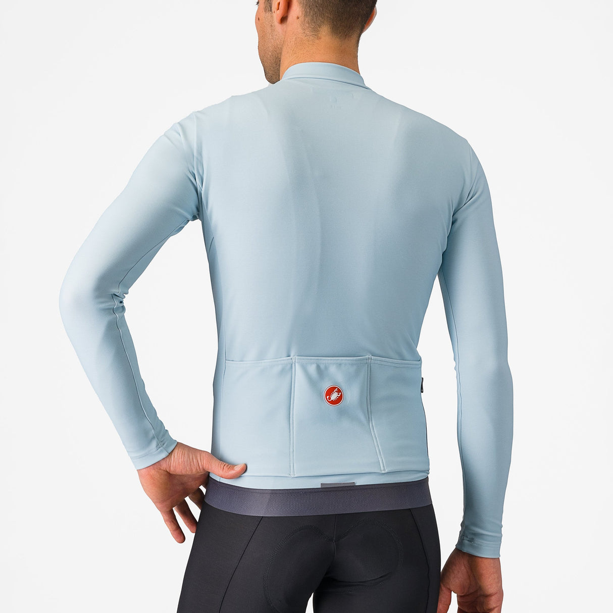 Maglia maniche lunghe Castelli Espresso Thermal - Azzurro - H