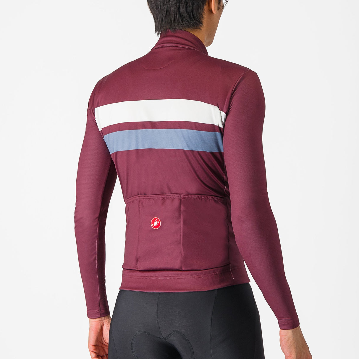 Maglia maniche lunghe Castelli Lineare - Bordeaux - A