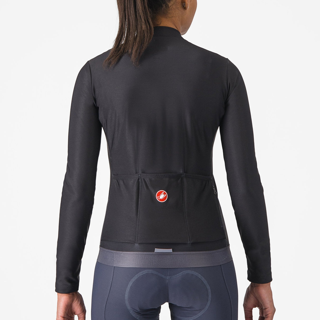 Maglia donna maniche lunghe Castelli Espresso Thermal - Nero - B
