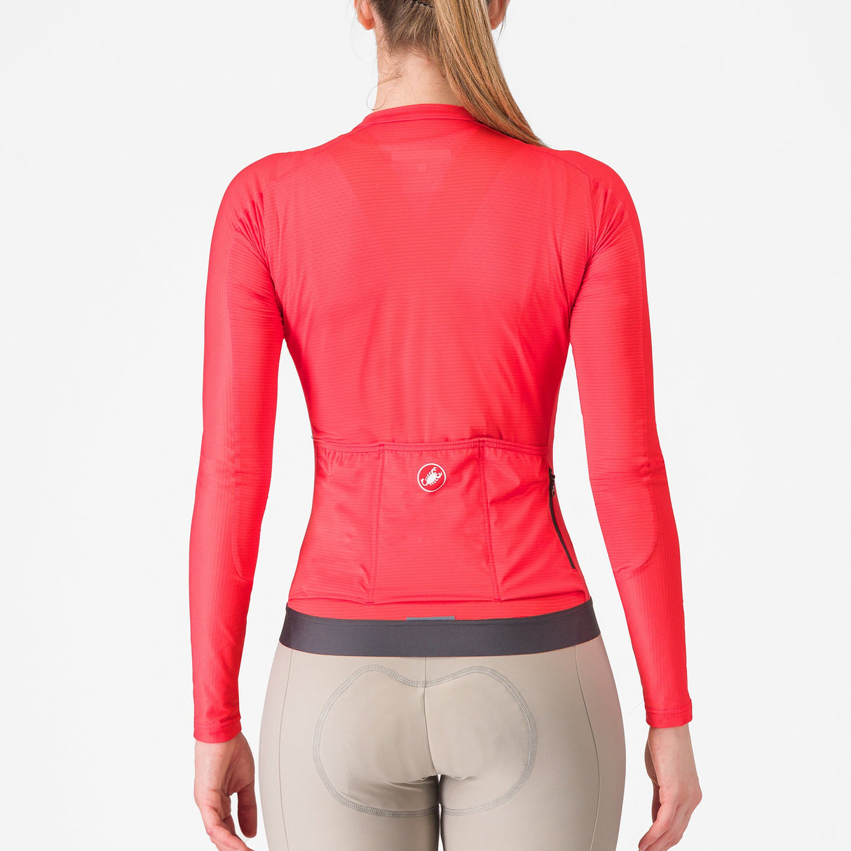 Maglia donna maniche lunghe Castelli Espresso - Rosa - A