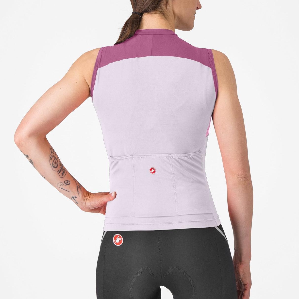 Maglia donna senza maniche Castelli Sole - Viola - A