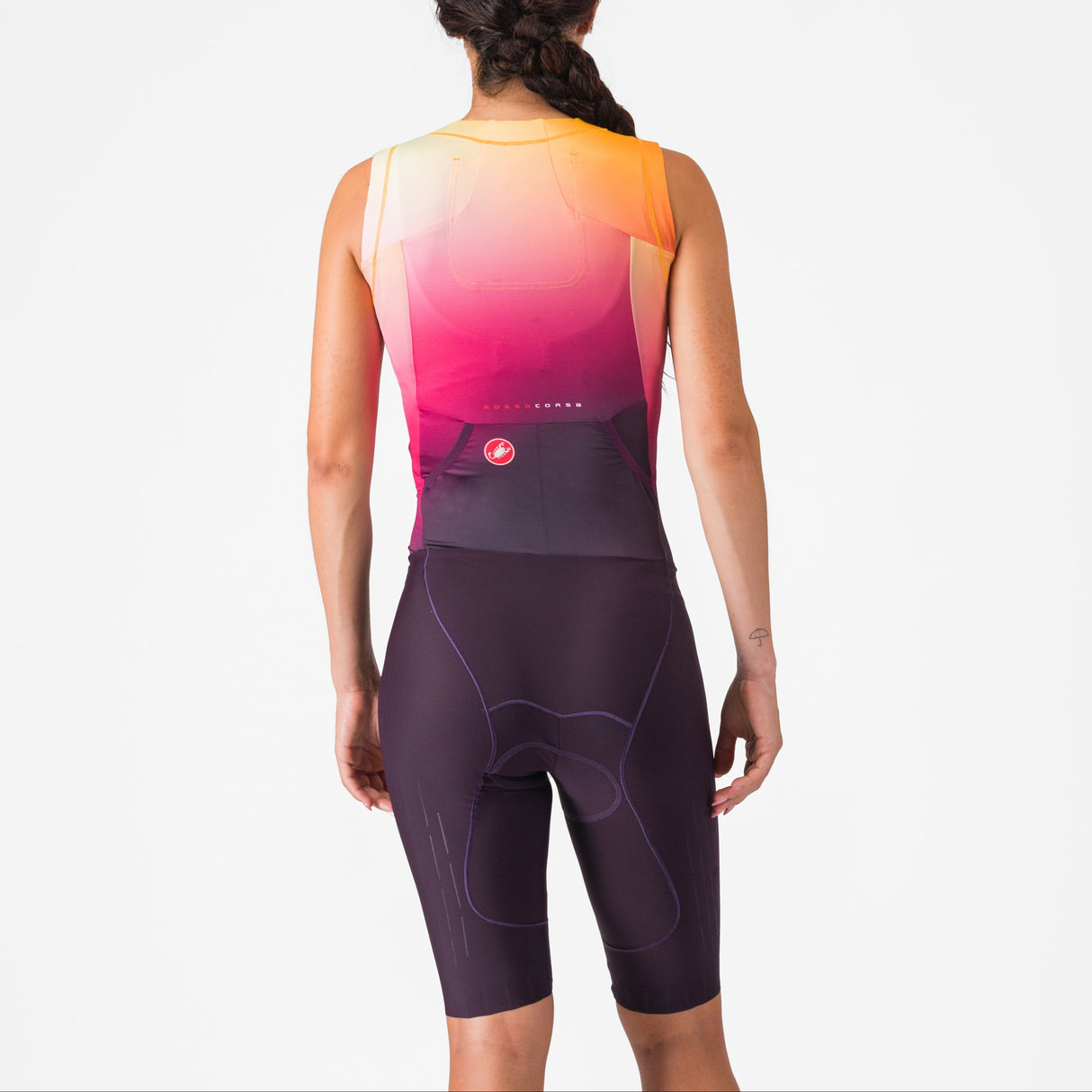 Body donna senza maniche Castelli Free Sanremo 3 Suit - Viola - G