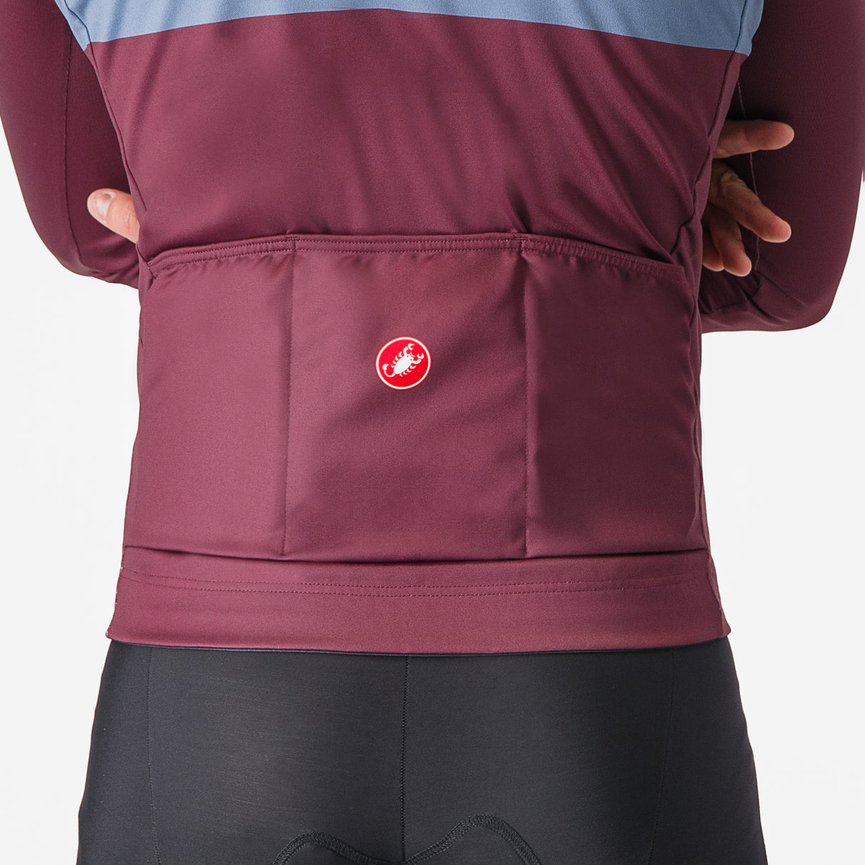 Maglia maniche lunghe Castelli Lineare - Bordeaux - C