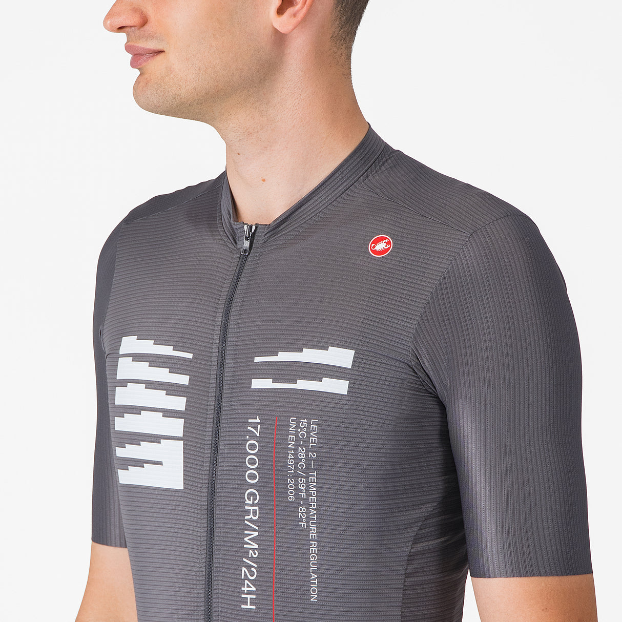Maglia Castelli Espresso R-A/D - Grigio - I