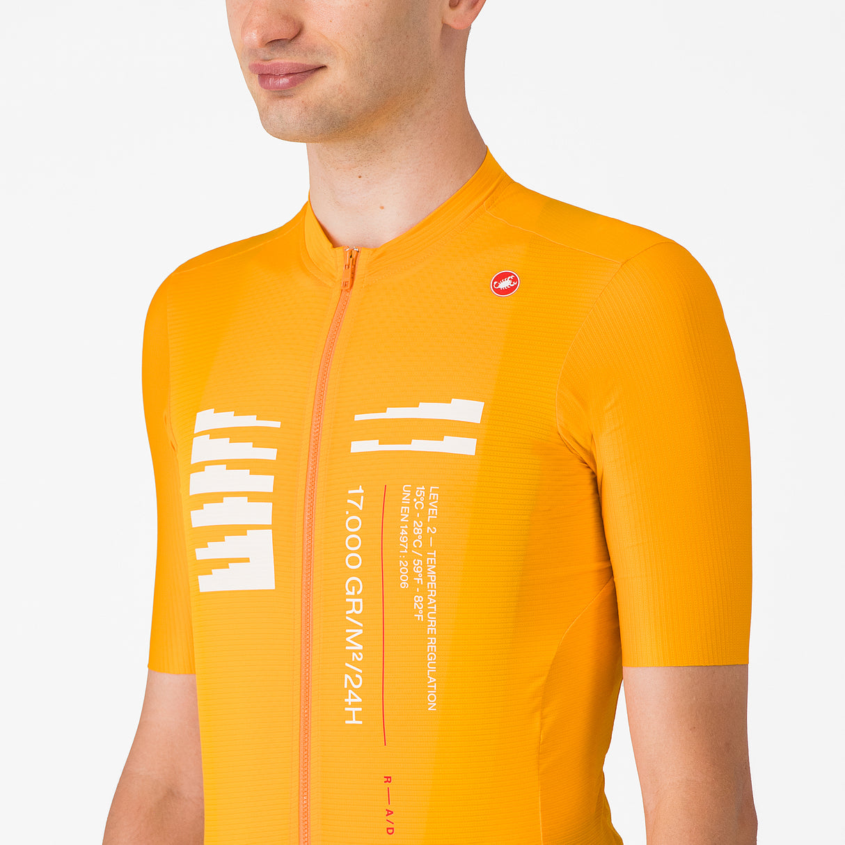 Maglia Castelli Espresso R-A/D - Arancio chiaro - Q