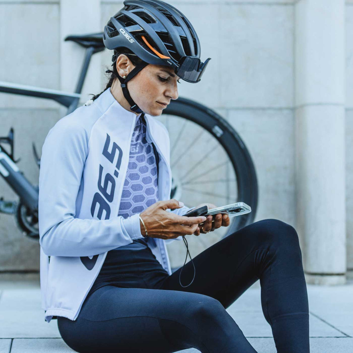 Maglia donna maniche lunghe Q36.5 R2 Signature - Bianco - O