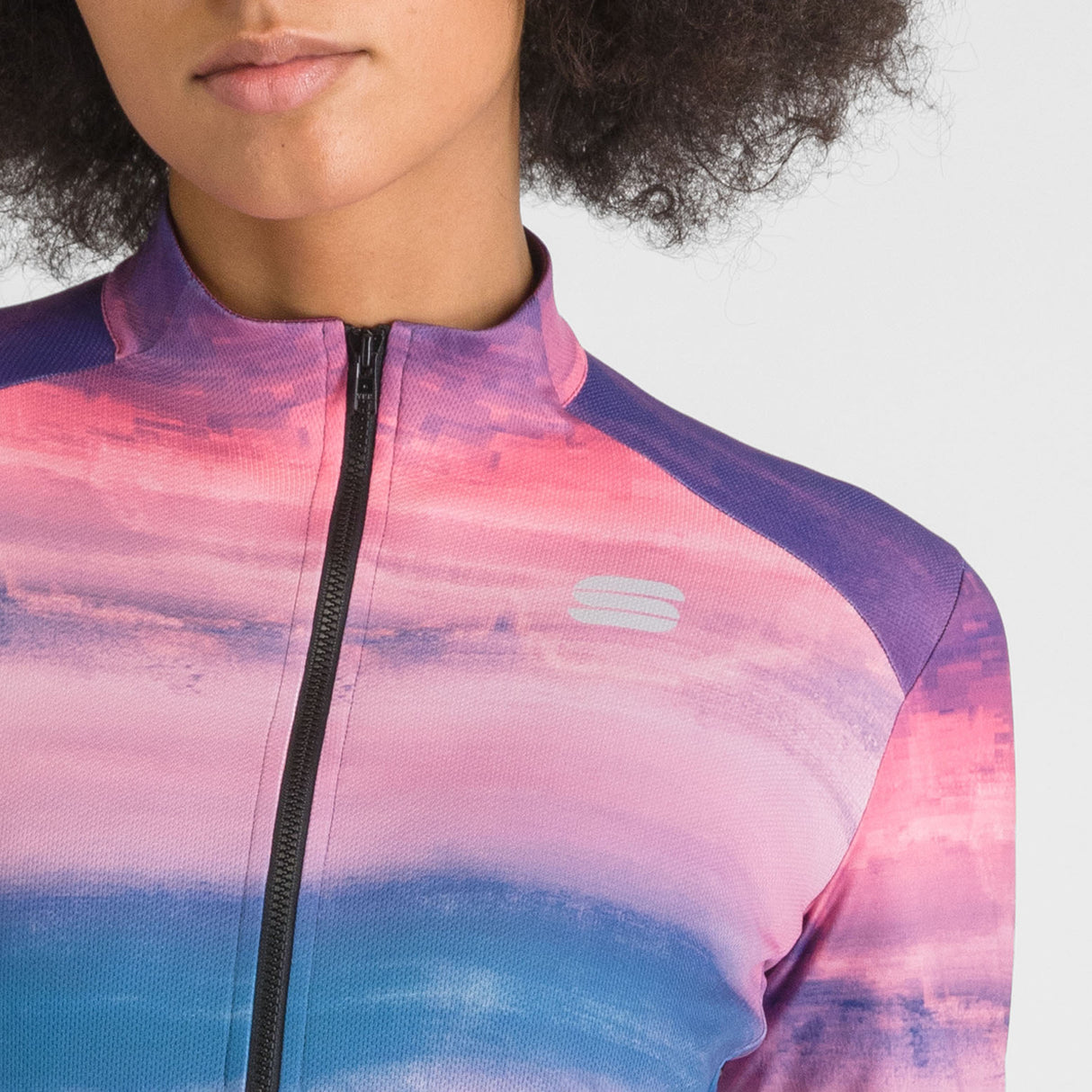 Maglia maniche lunghe donna Sportful Flow Supergiara - Blu rosa - C