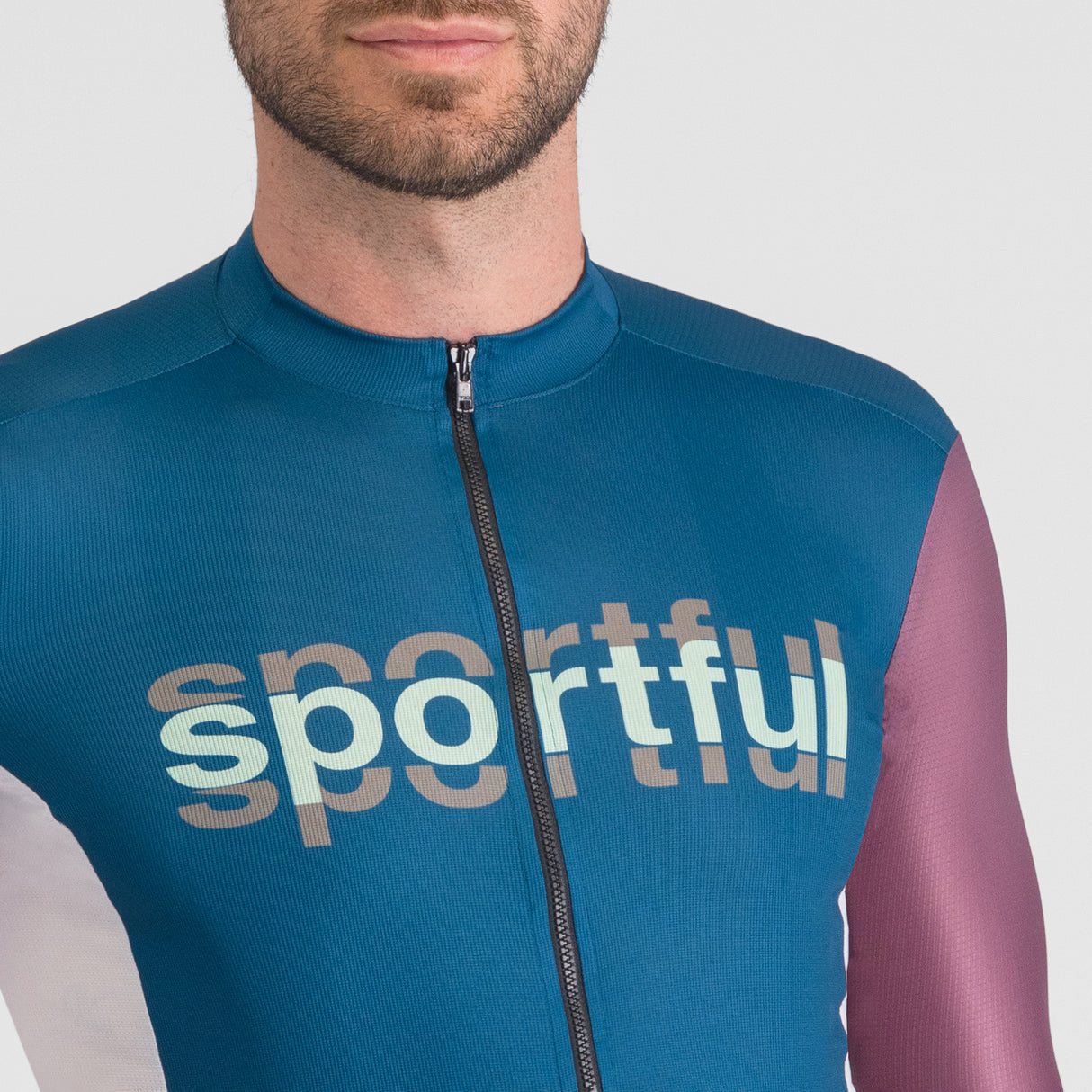 Maglia Sportful Supergiara Logo - Petrolio - E