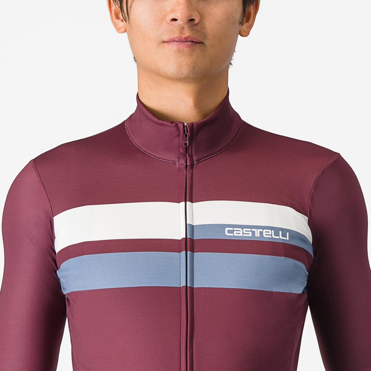 Maglia maniche lunghe Castelli Lineare - Bordeaux - B