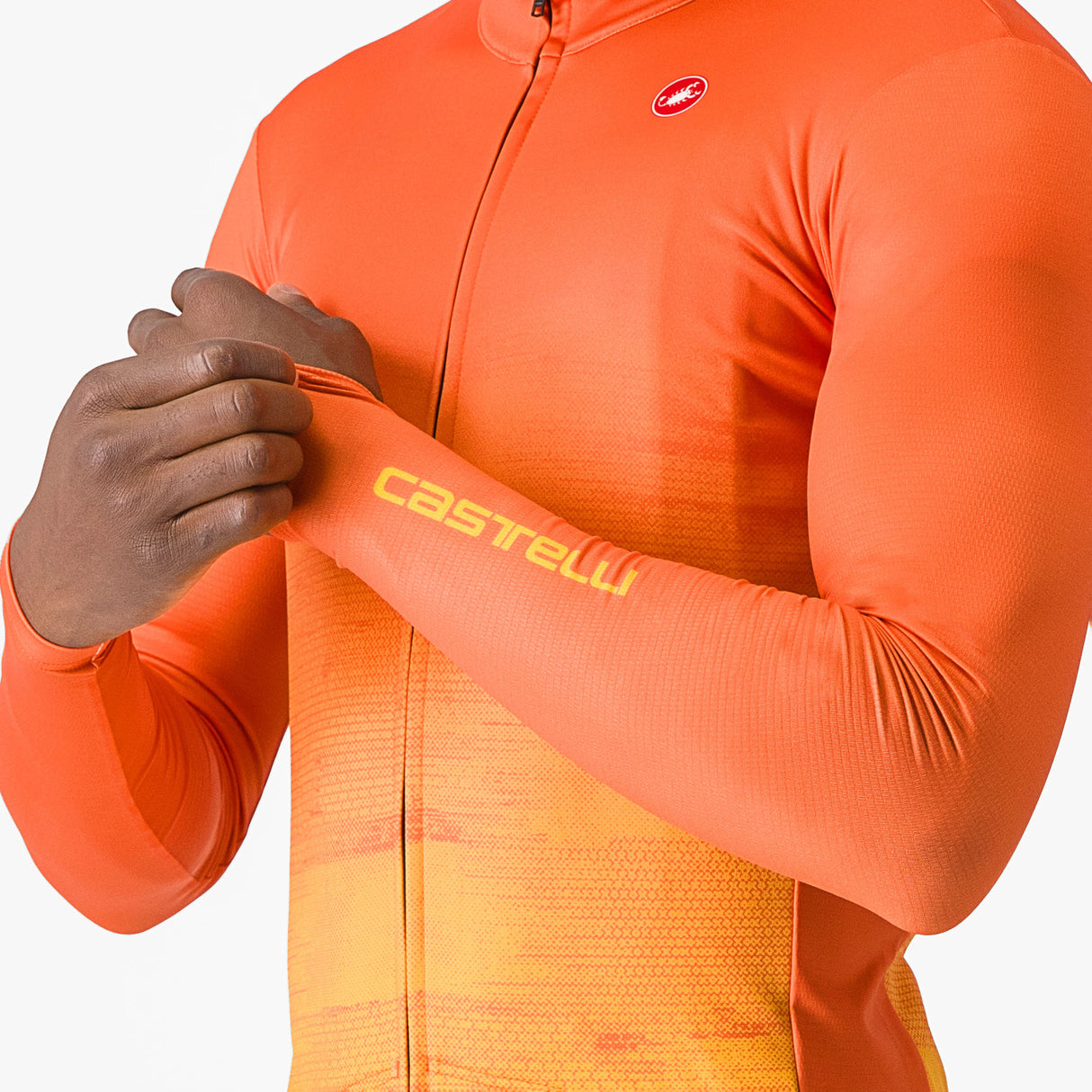 Maglia maniche lunghe Castelli Unlimited Thermal - Arancio - Q