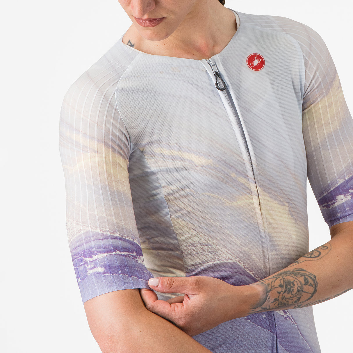 Maglia donna Castelli Aero Pro 8S - Viola - I