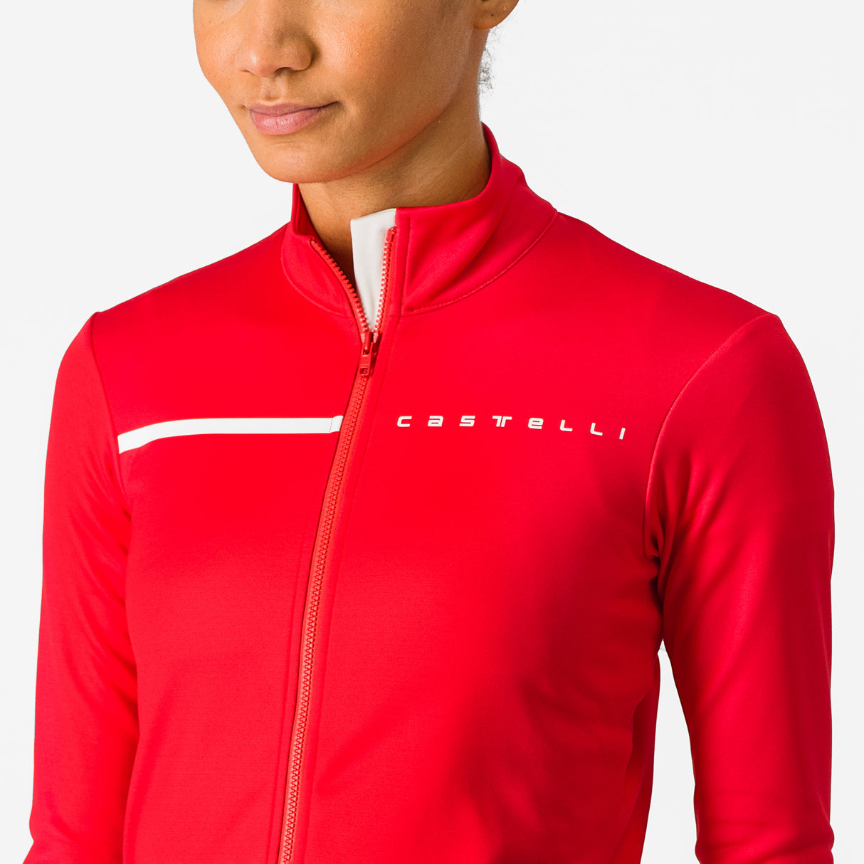 Maglia maniche lunghe donna Castelli Sinergia 2 - Rosa scuro - Q
