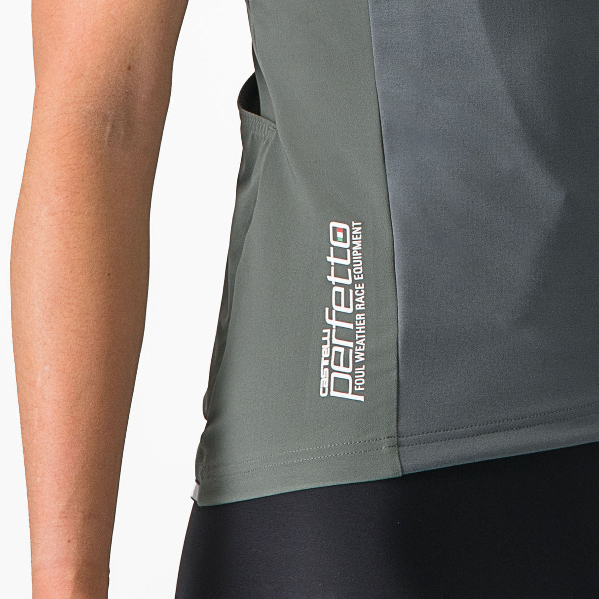 Maglia donna Castelli Perfetto RoS 2W Wind - Grigio - L