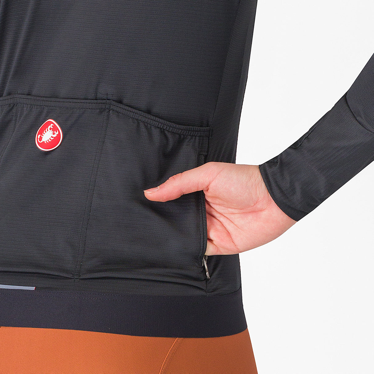 Maglia donna maniche lunghe Castelli Espresso - Nero - G