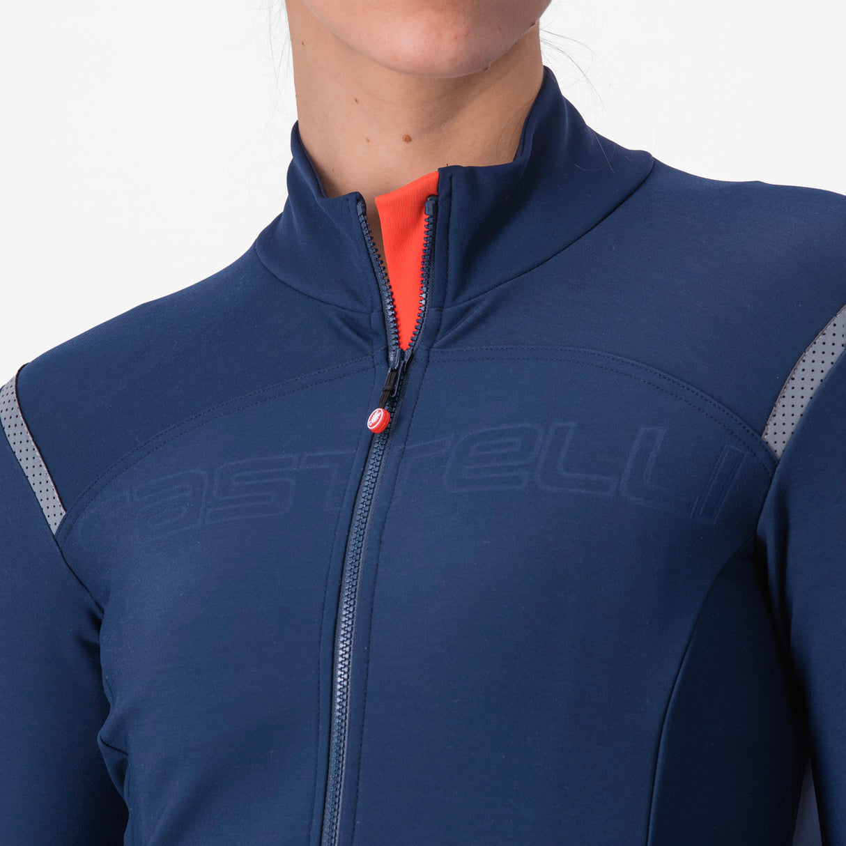 Maglia maniche lunghe donna Castelli Tutto Nano RoS - Blu scuro - P