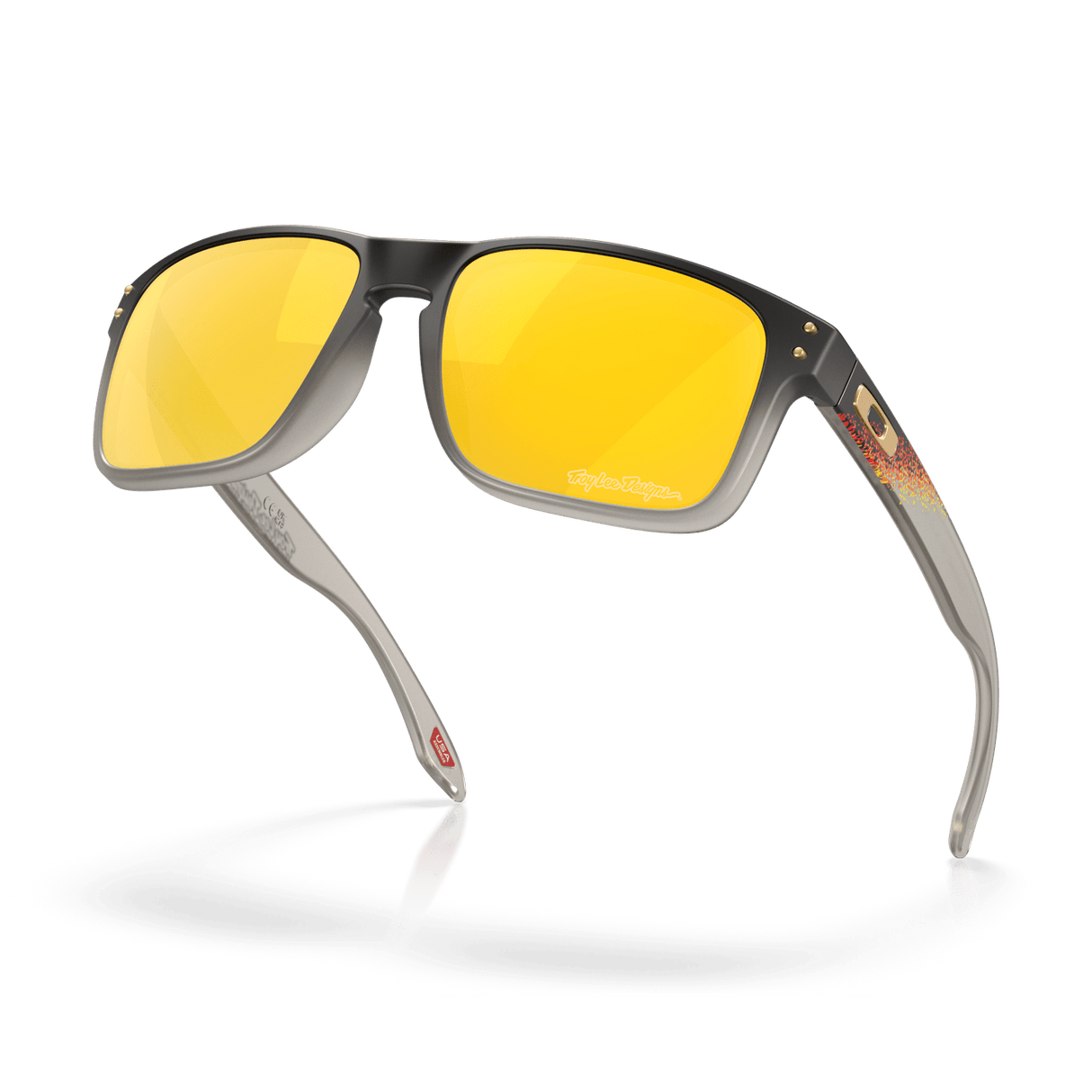 Occhiali Oakley Holbrook Troy Lee Design - Black Fade 24K Polarized - L