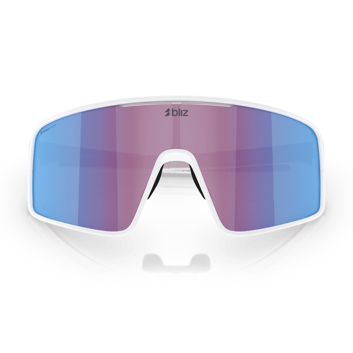 Occhiali Bliz P001 - Matt White Rose-Violet Mirror Blue - E
