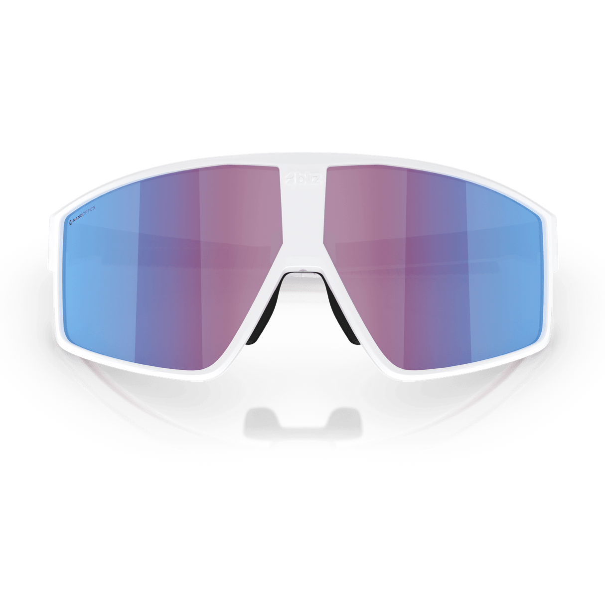 Occhiali Bliz P002 - Matt White Rose-Violet Mirror Blue - M