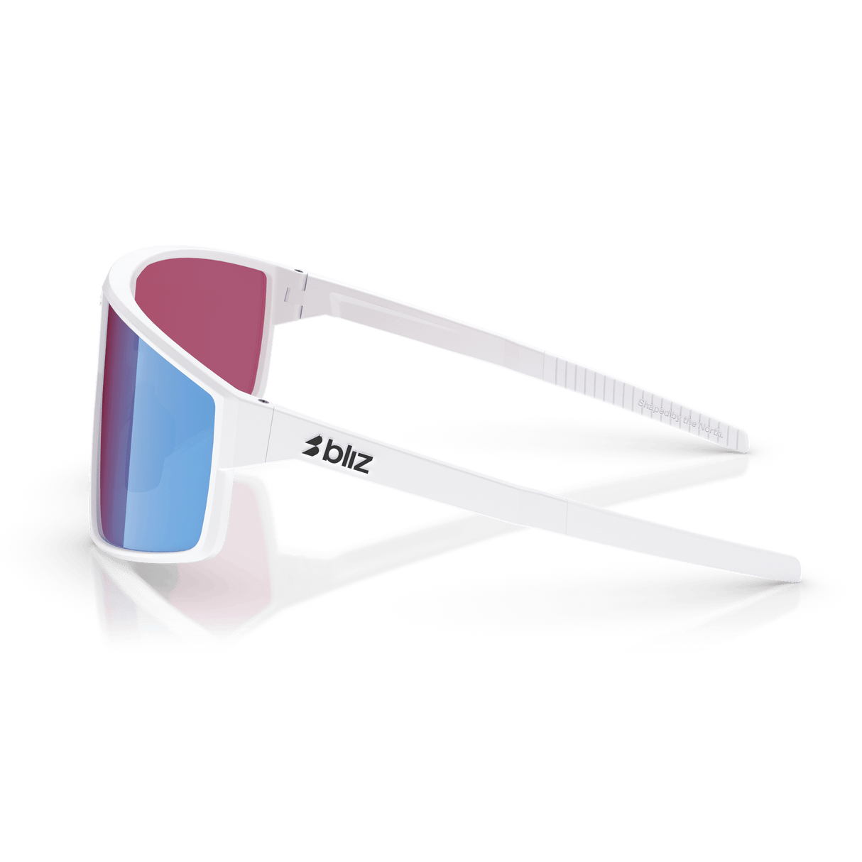 Occhiali Bliz P002 - Matt White Rose-Violet Mirror Blue - H