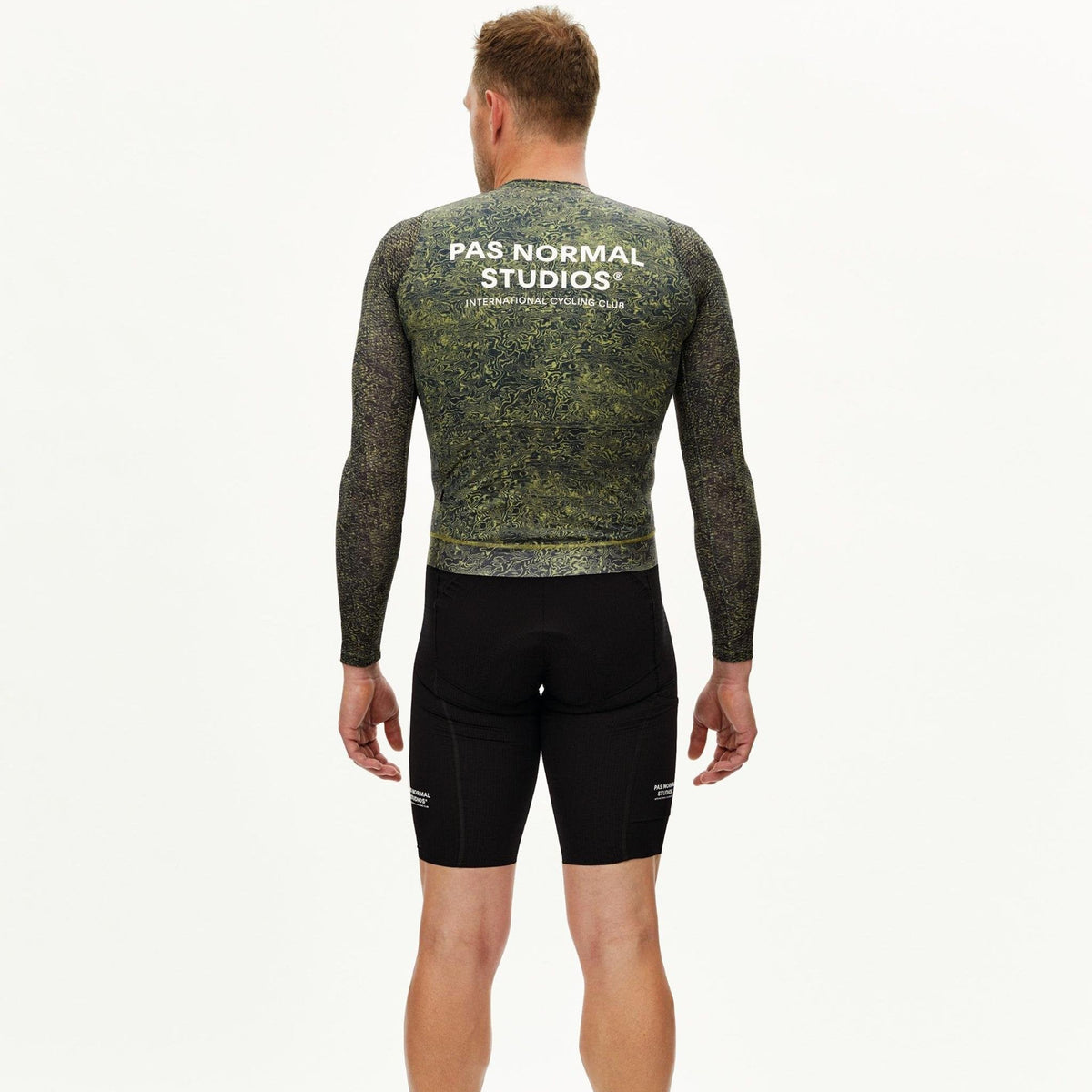 Maillot manga larga Pas Normal Studios Essential Light AOP Grain - Verde
