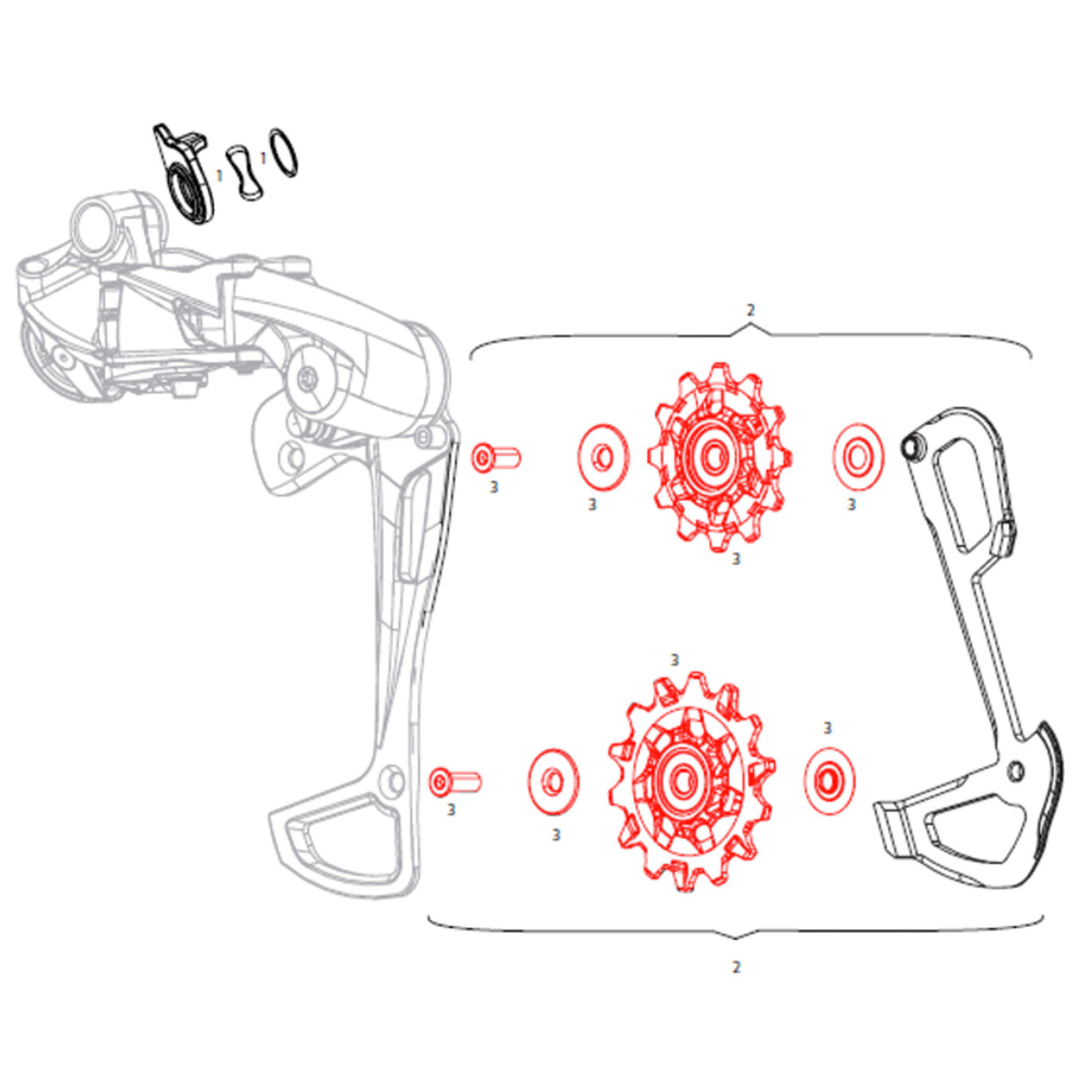 Pulegge Sram GX Apex Eagle - Nero - N