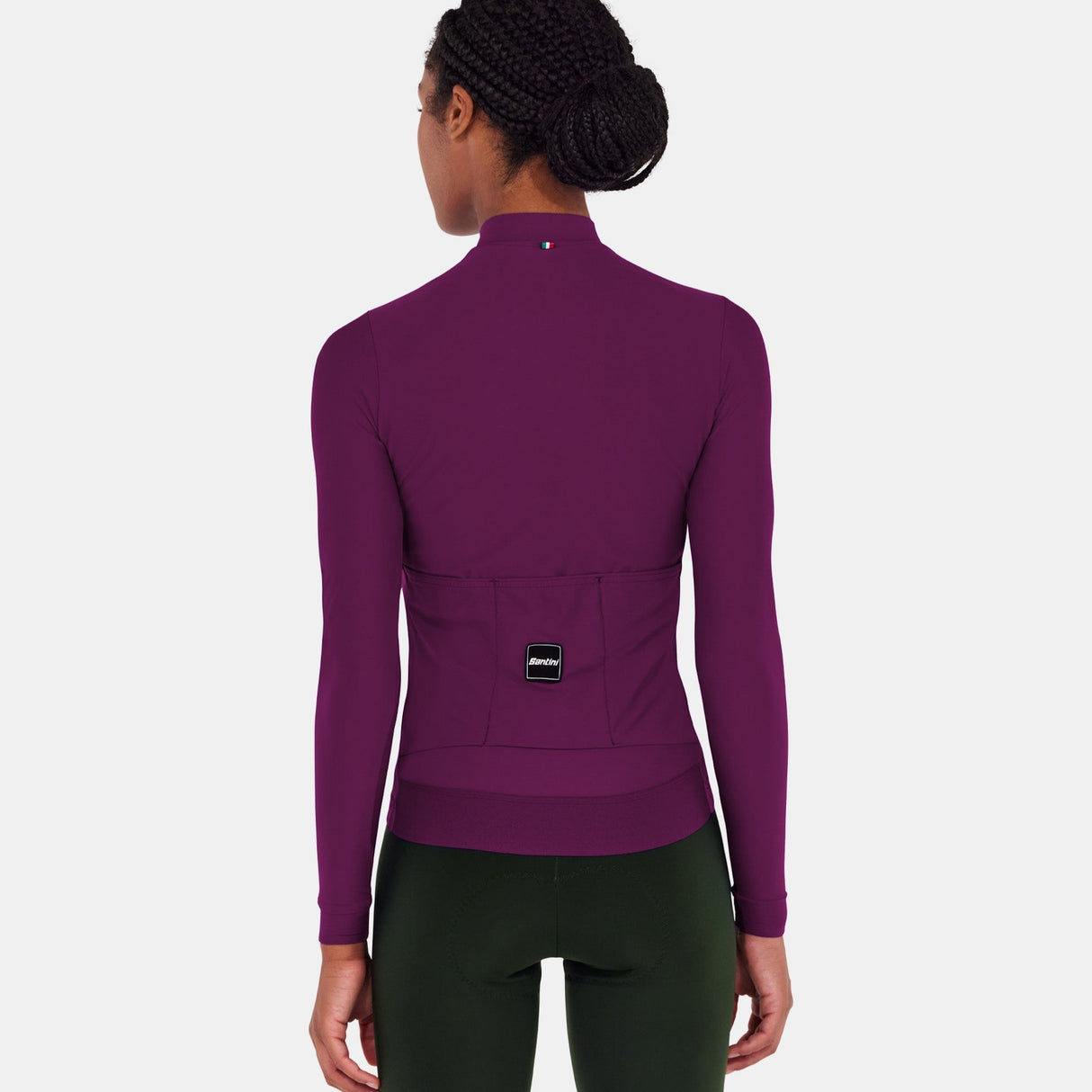 Maglia maniche lunghe Santini RTR - Bordeaux - L