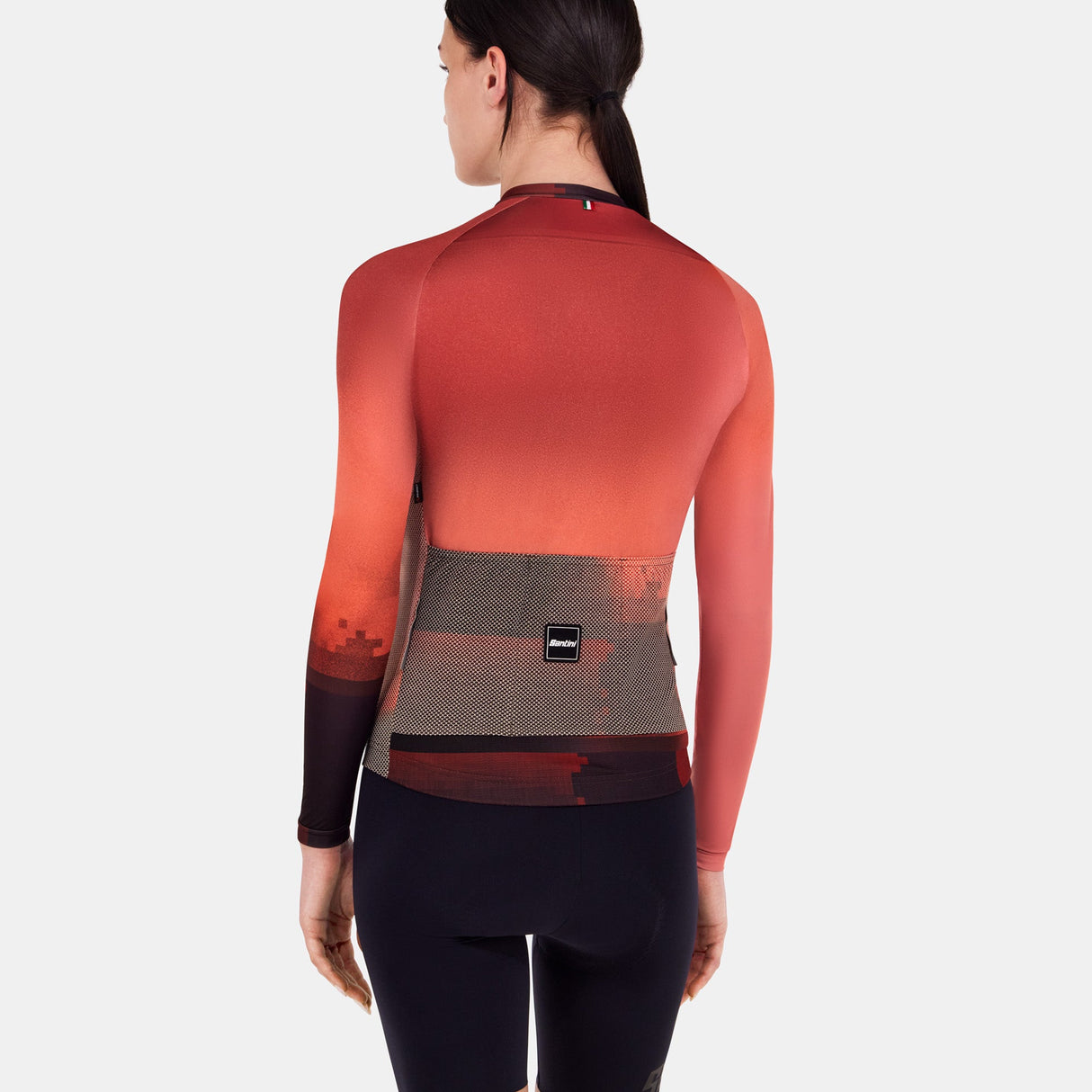 Maglia maniche lunghe Santini Luce - Bordeaux - L