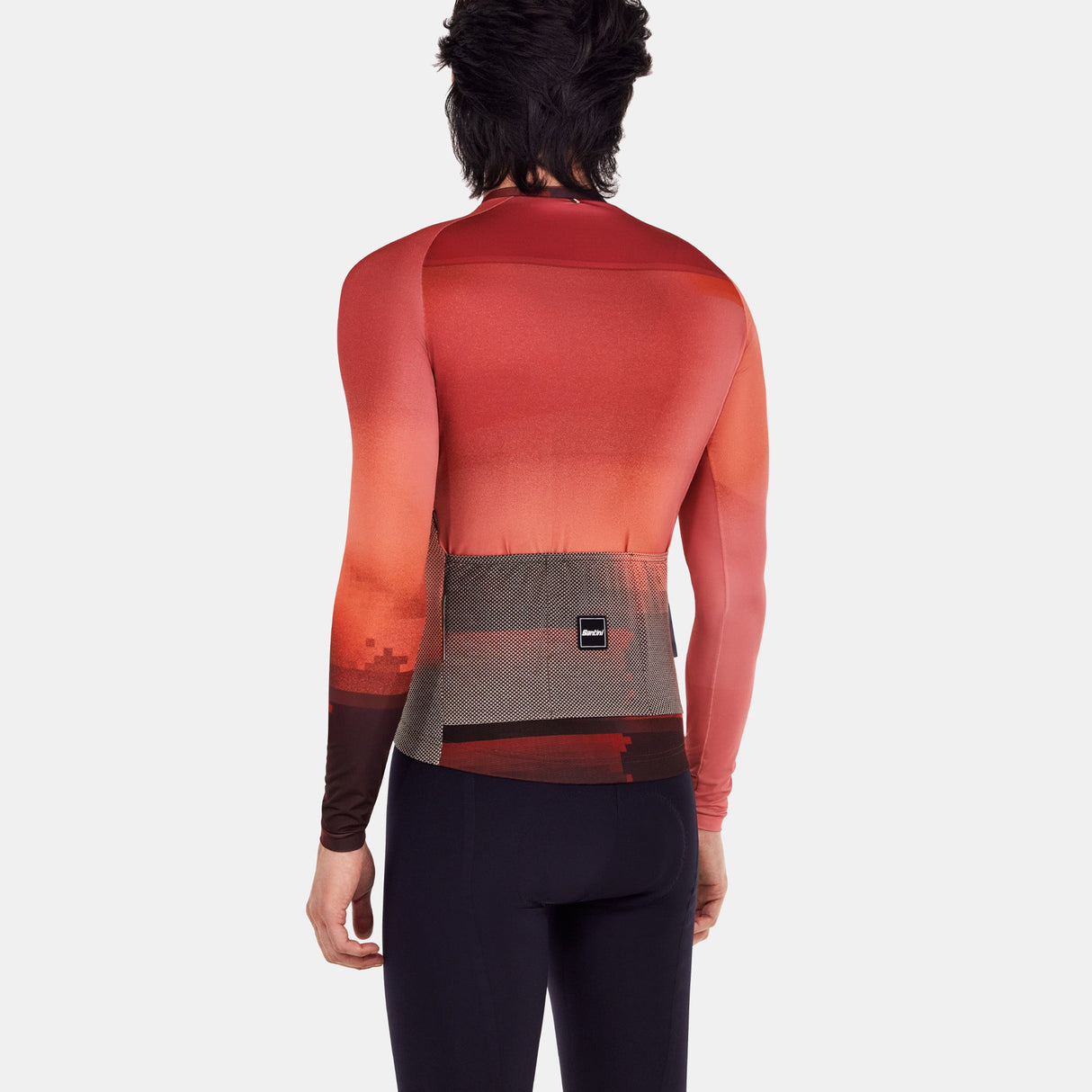 Maglia maniche lunghe Santini Luce - Bordeaux - N