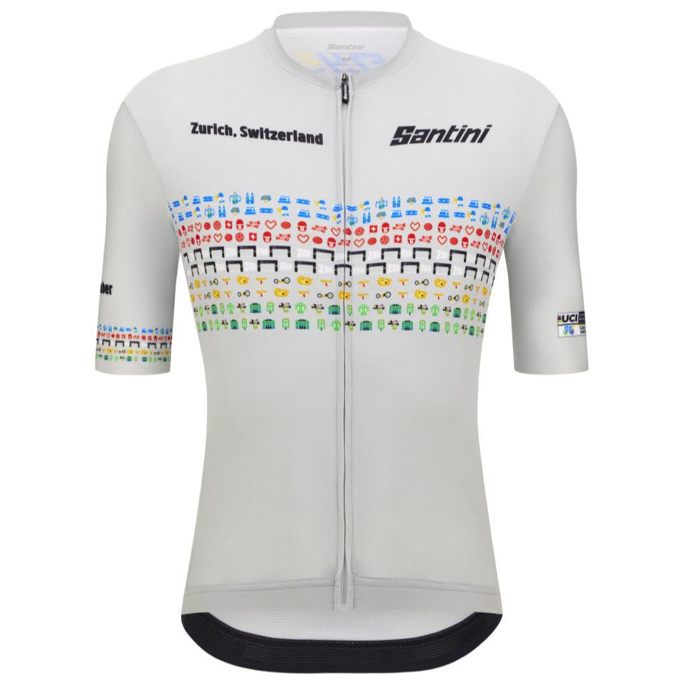 Maglia Santini UCI World Championship Zurigo 2024 - Grigio - A