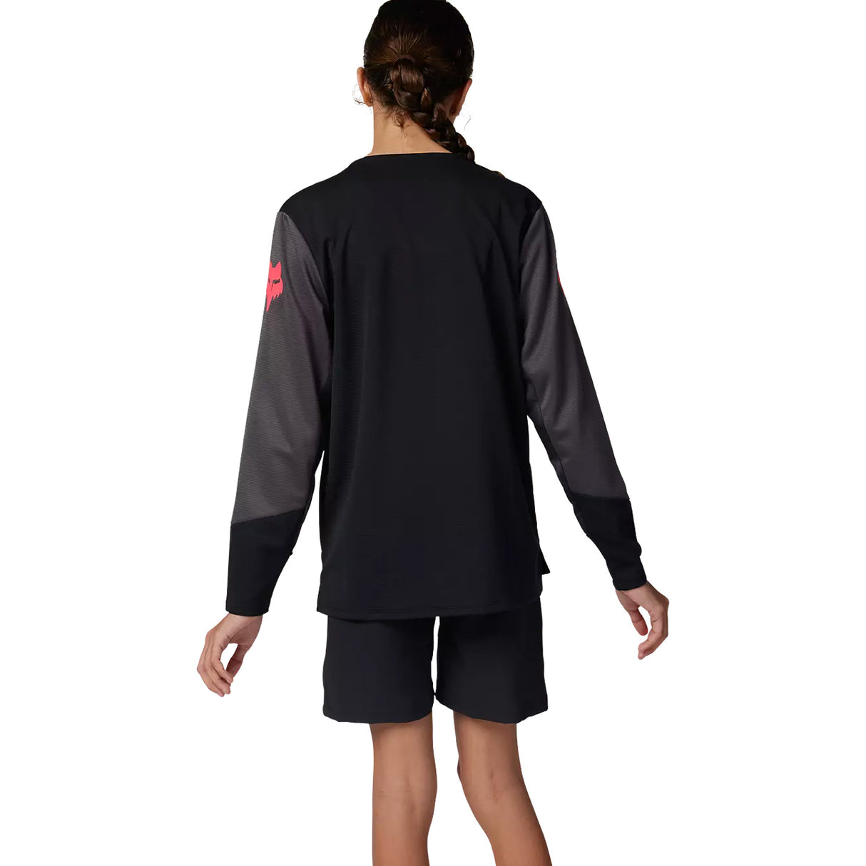 Maglia manica lunga bambino Fox Defend Taunt - Nero - E