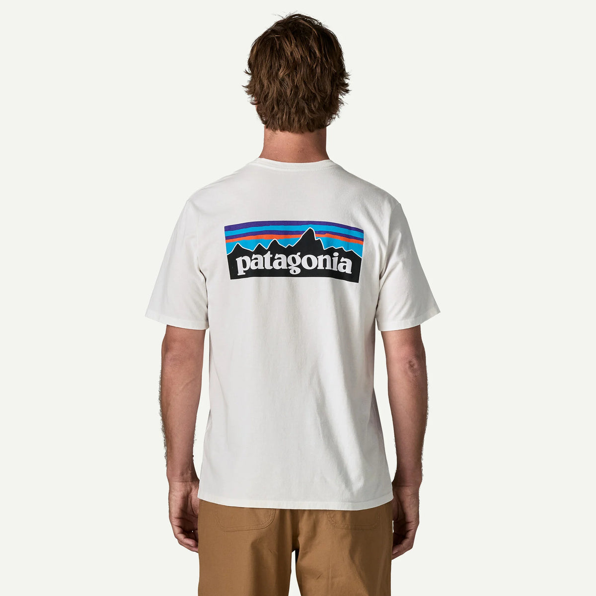T-Shirt Patagonia P-6 Logo Responsibili-Tee - Bianco