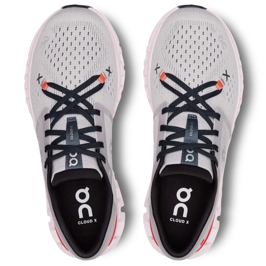 Scarpe donna On Cloud X 4 - Grigio arancio - L