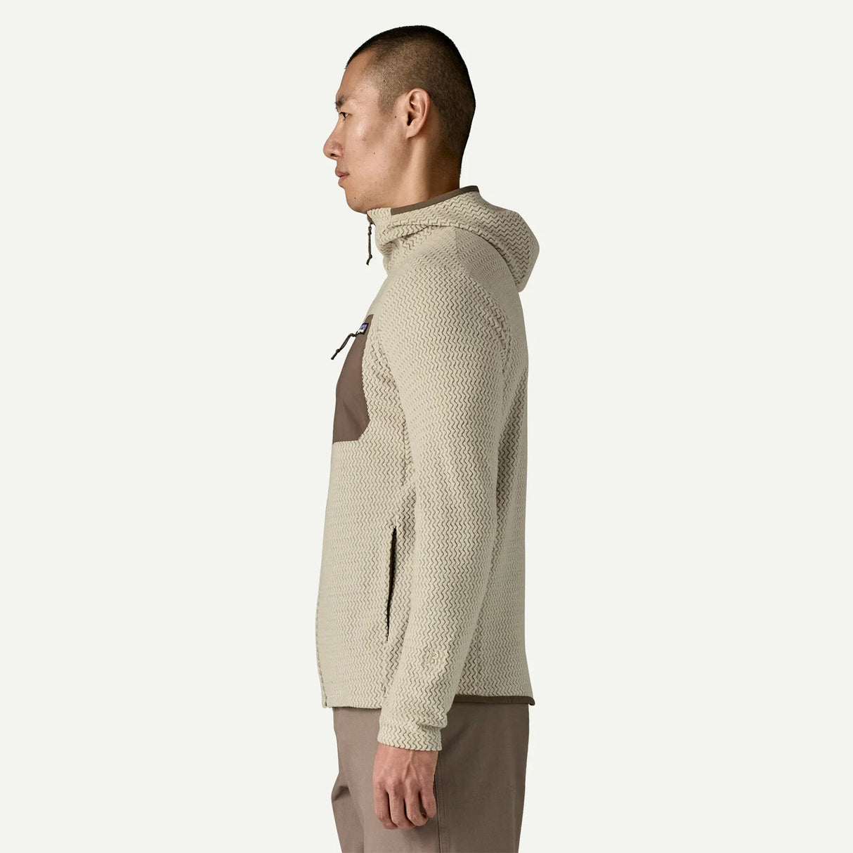 Felpa Patagonia R1 Air Full-Zip - Beige