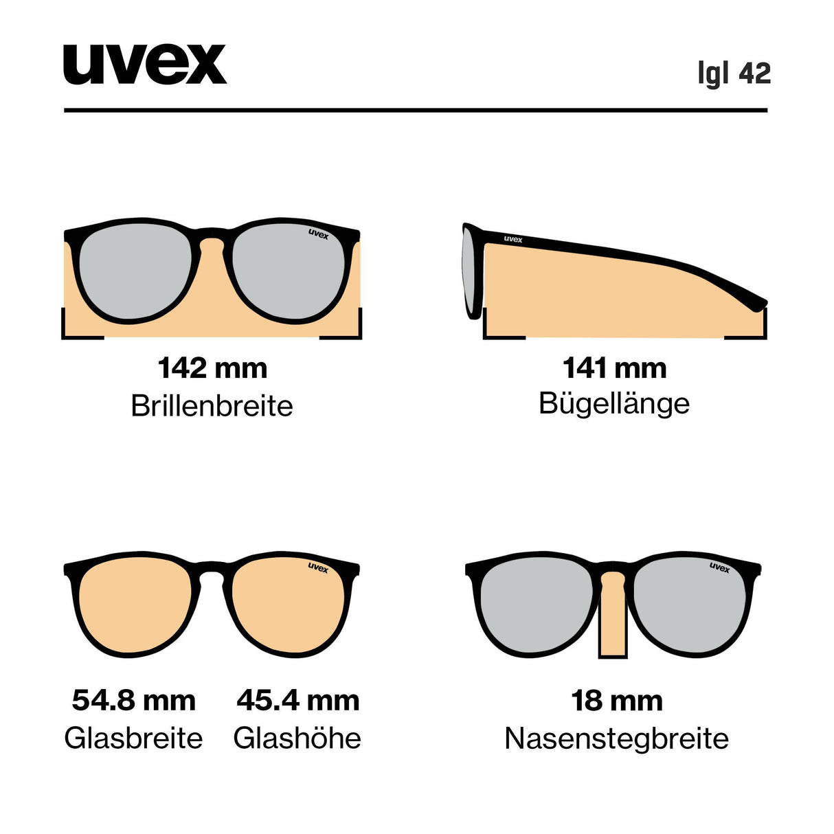 Occhiali Uvex LGL 42 - Black Mirror Silver - P