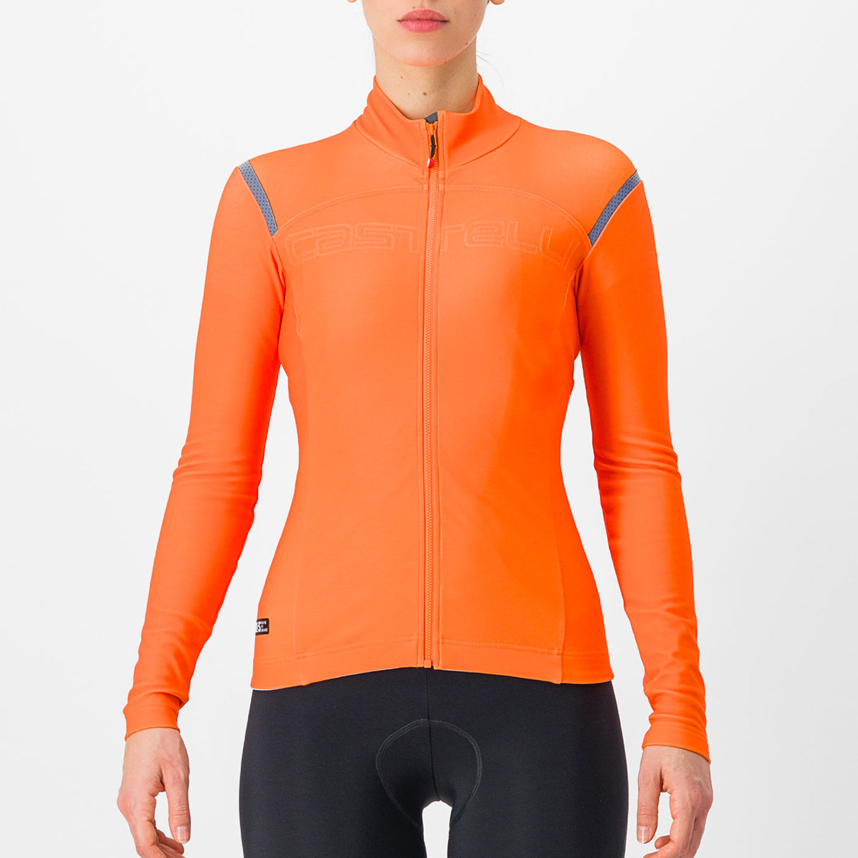 Maglia maniche lunghe donna Castelli Tutto Nano RoS - Arancio chiaro - E