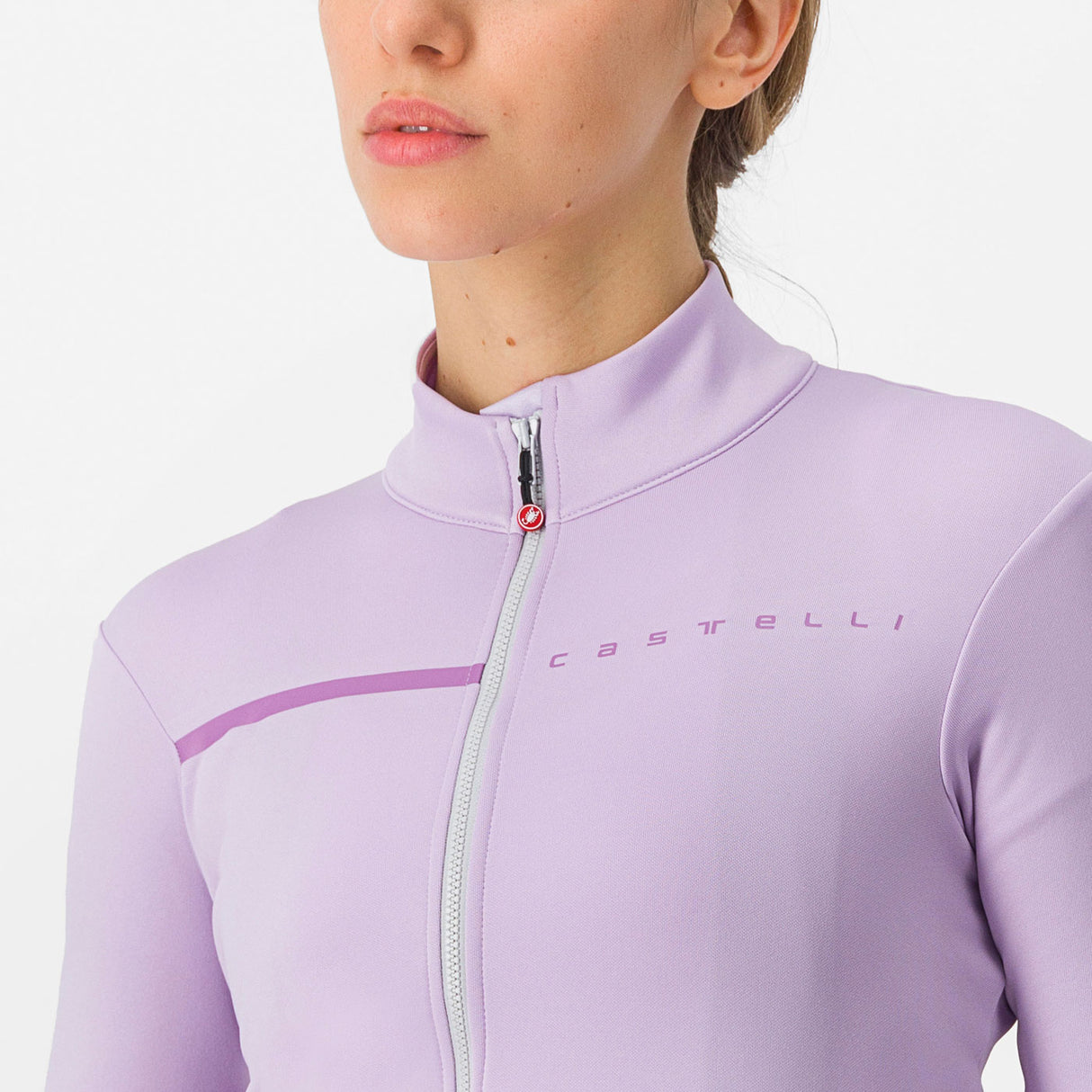 Maglia maniche lunghe donna Castelli Sinergia 2 - Lilla - N