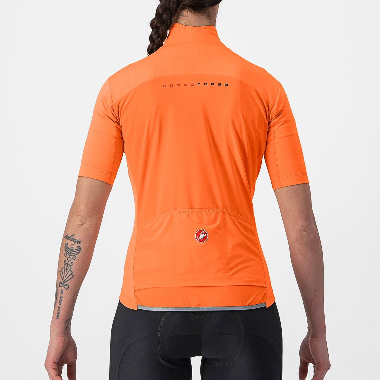 Maglia donna Castelli Perfetto RoS 2W Wind - Arancio scuro - F