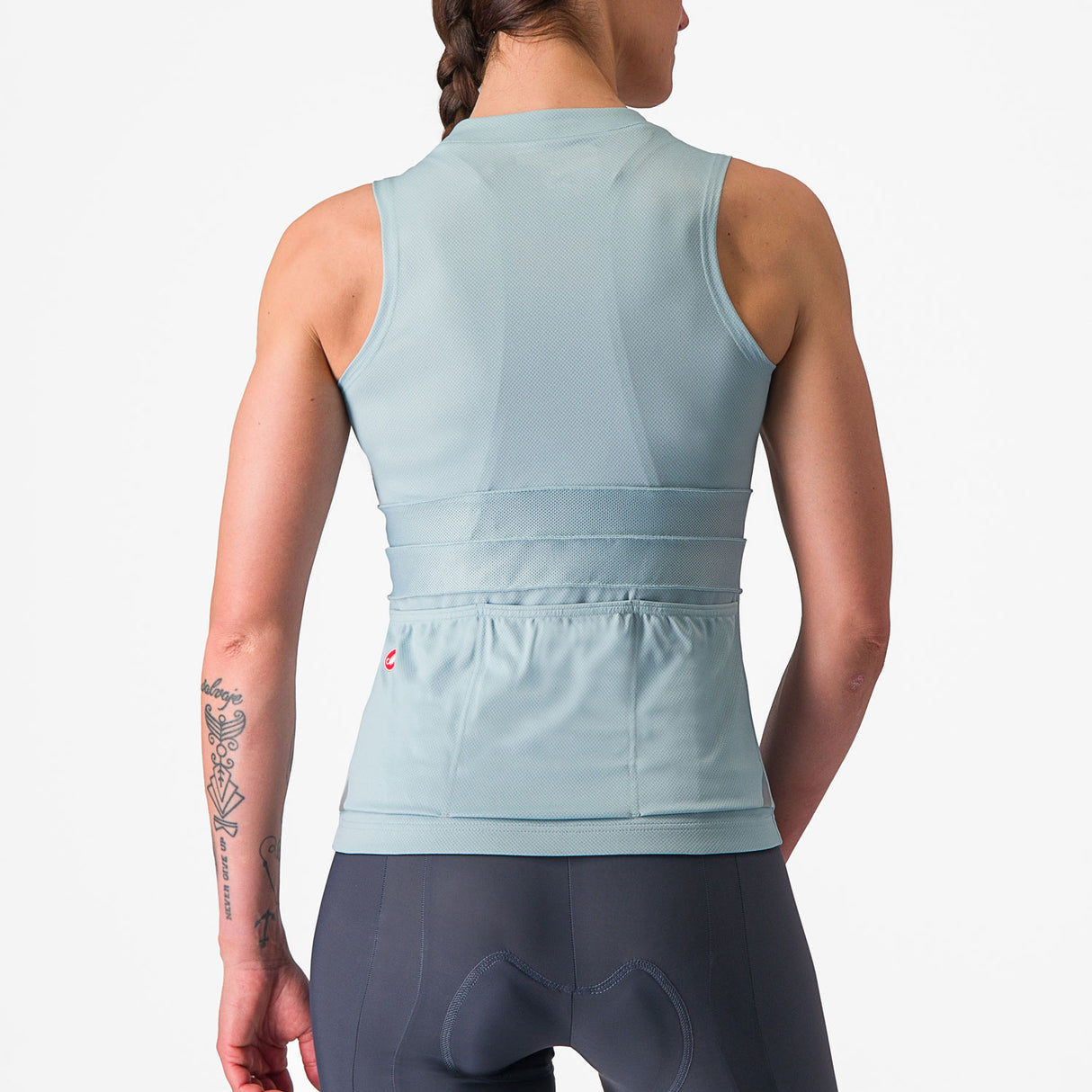 Maglia donna senza maniche Castelli Anima 4 - Azzurro chiaro - I