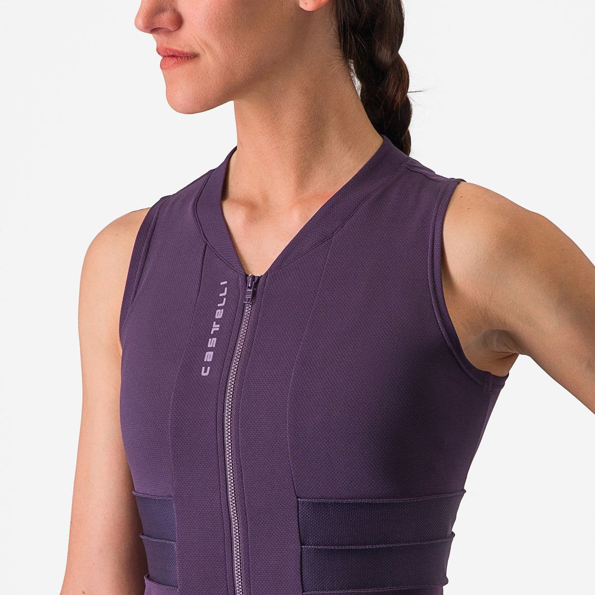 Maglia donna senza maniche Castelli Anima 4 - Viola - H