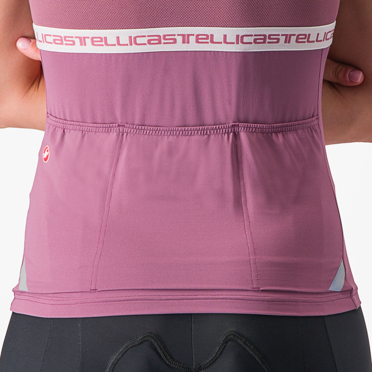 Top donna Castelli Bavette - Viola bianco - F