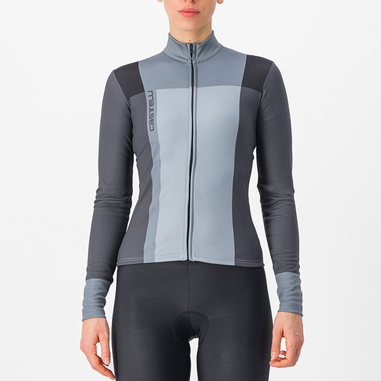 Maglia maniche lunghe donna Castelli Unlimited Thermal - Nero grigio - G
