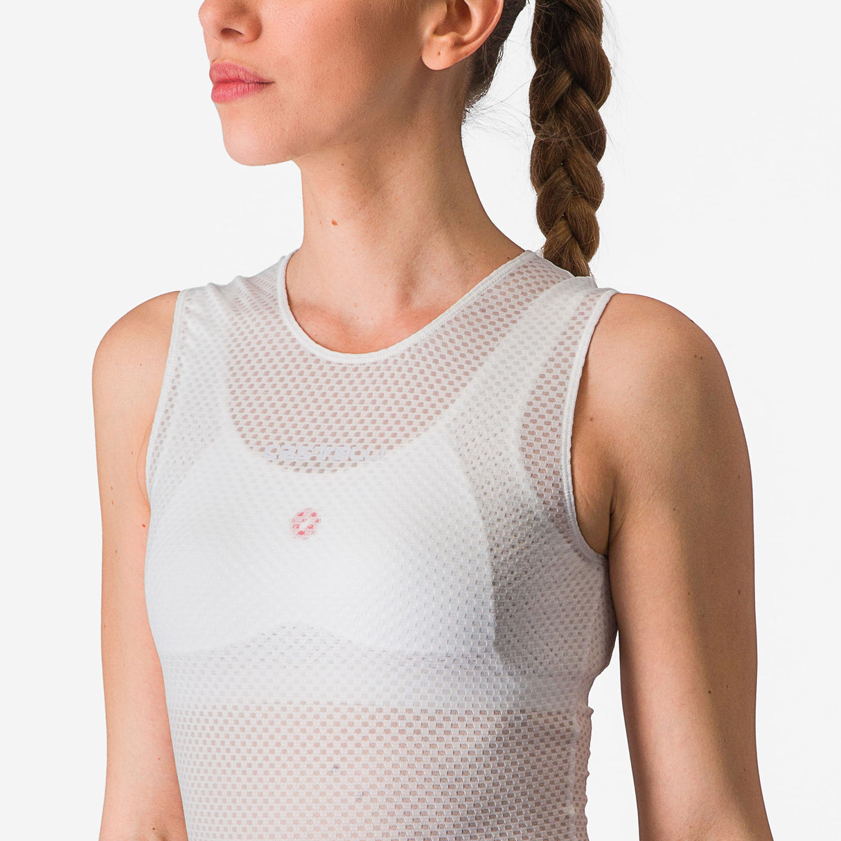 Maglia intima senza maniche donna Castelli Pro Mesh 4 - Bianco - G