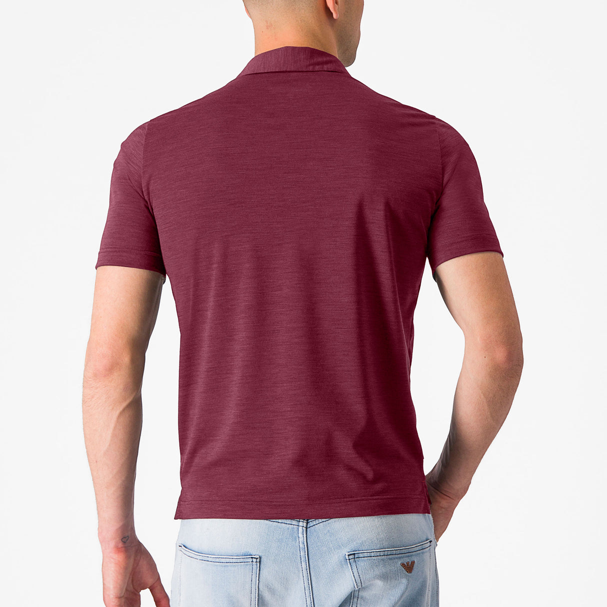 Polo Castelli Merino - Bordeaux - Q